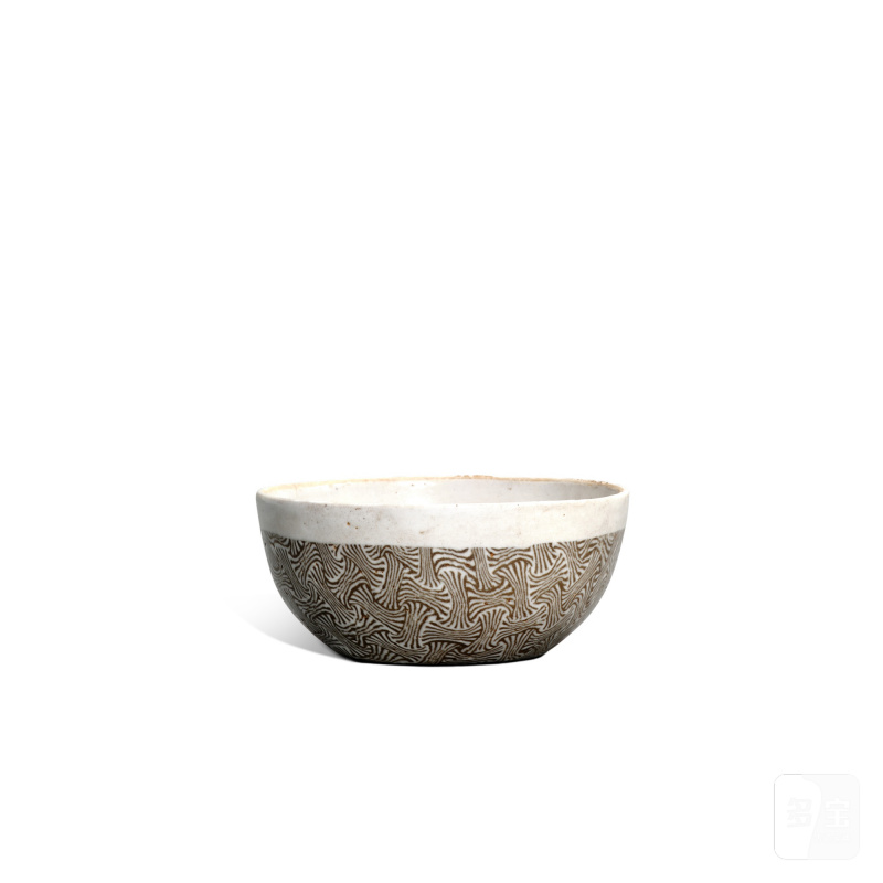 A small painted 'marble' bowl, Song dynasty | 宋 絞胎紋小盌 - 图1